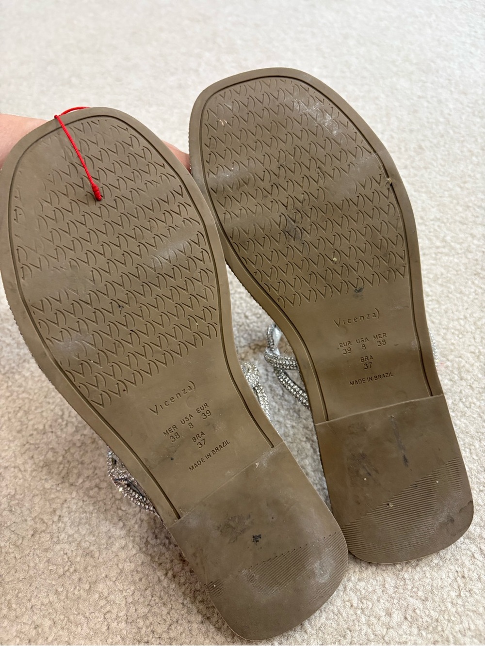Vicenza Rhinestone Sandals - Picture 3 of 3